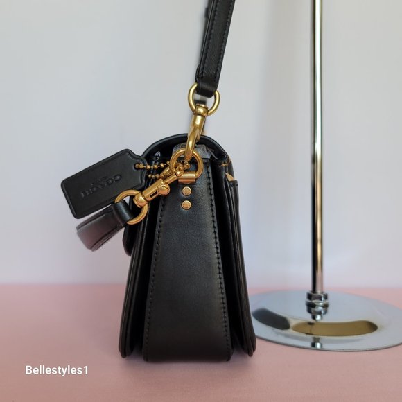 COACH Cassie 19 Smooth Leather Leopard Print Bag & Matching Wyn Small Wallet SET - Picture 7 of 16